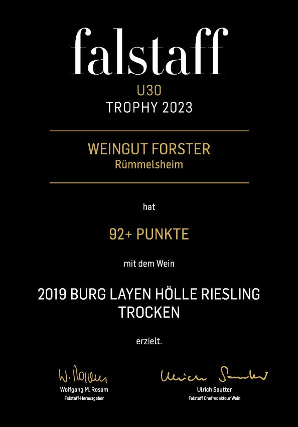 Burg Layer Hölle Riesling trocken 2019