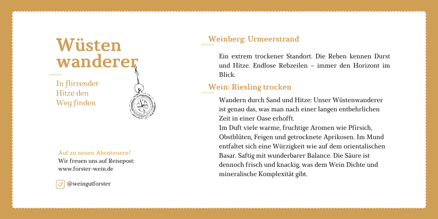 Wüstenwanderer Riesling 2025