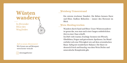 Wüstenwanderer Riesling 2025